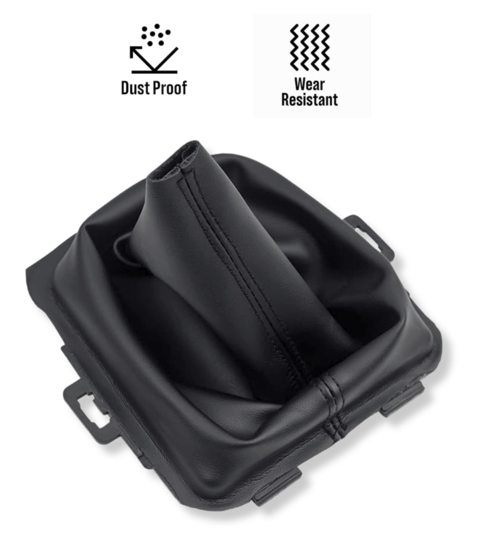 Cuffia Leva Cambio in Similpelle Compatibile con Ford Fiesta MK5 2008 e MK6 2008-2012, Similpelle OEM 8A6R-7H409-MA, 8A6R7H409MA, 1556845
