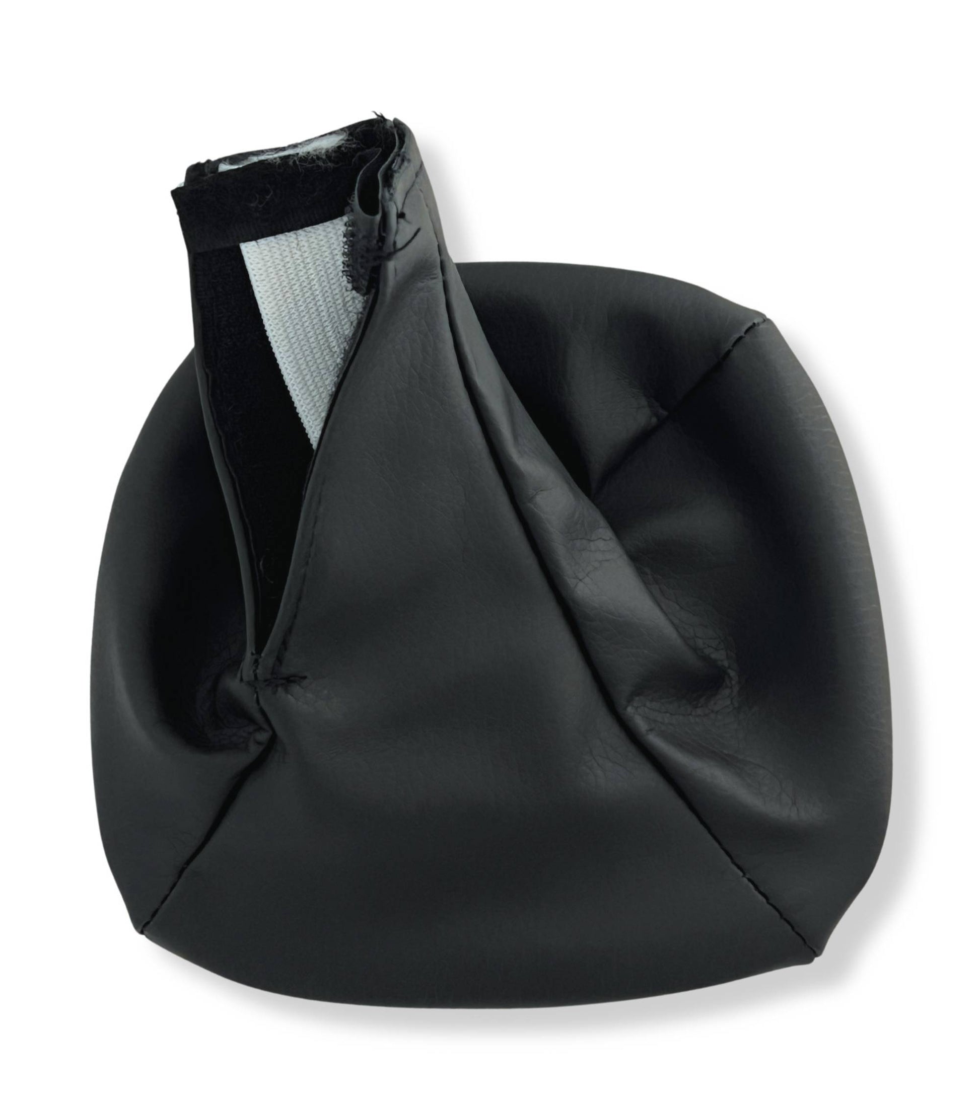 Cuffia Similpelle con Ghiera di Ritenzione Compatibile con Fiat Panda 319 2012+, Set Colore Nero