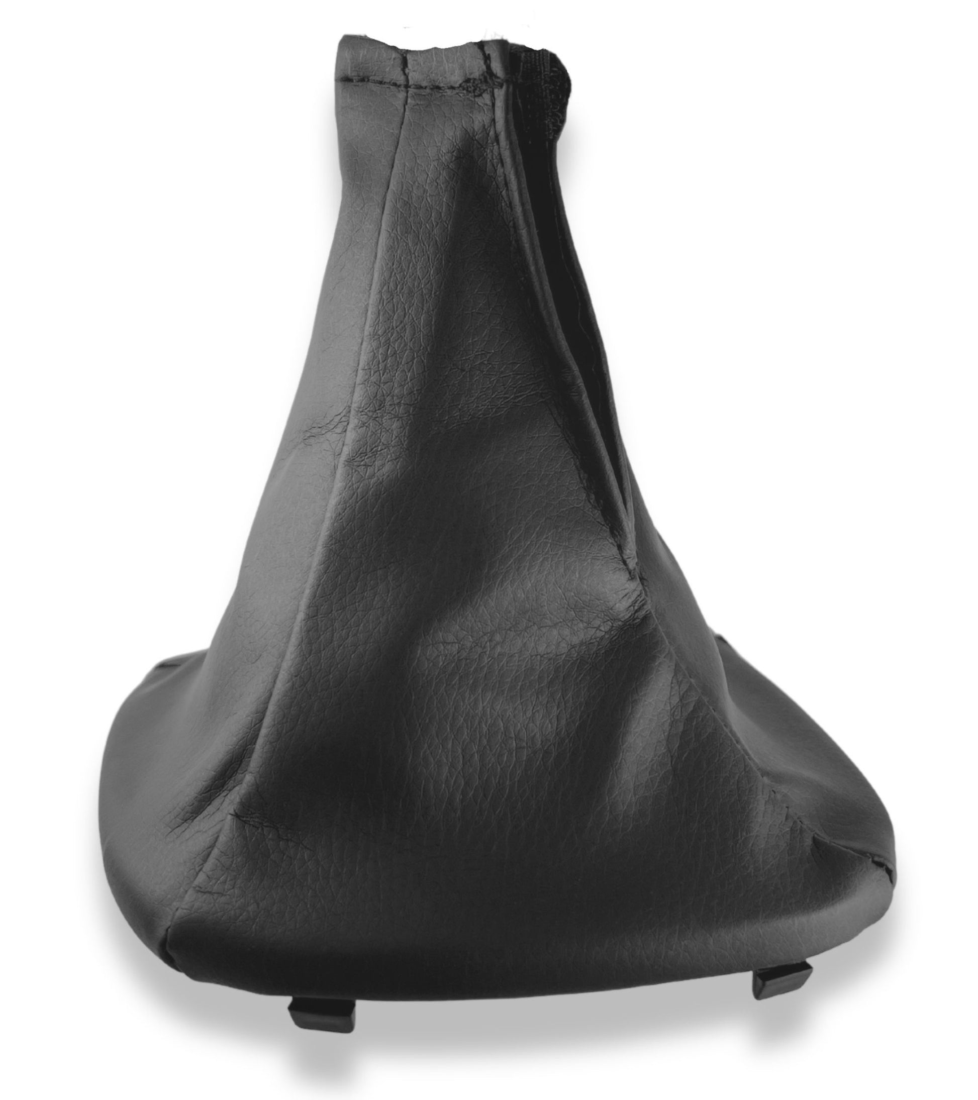 Cuffia Similpelle con Ghiera di Ritenzione Compatibile con Fiat Panda 319 2012+, Set Colore Nero