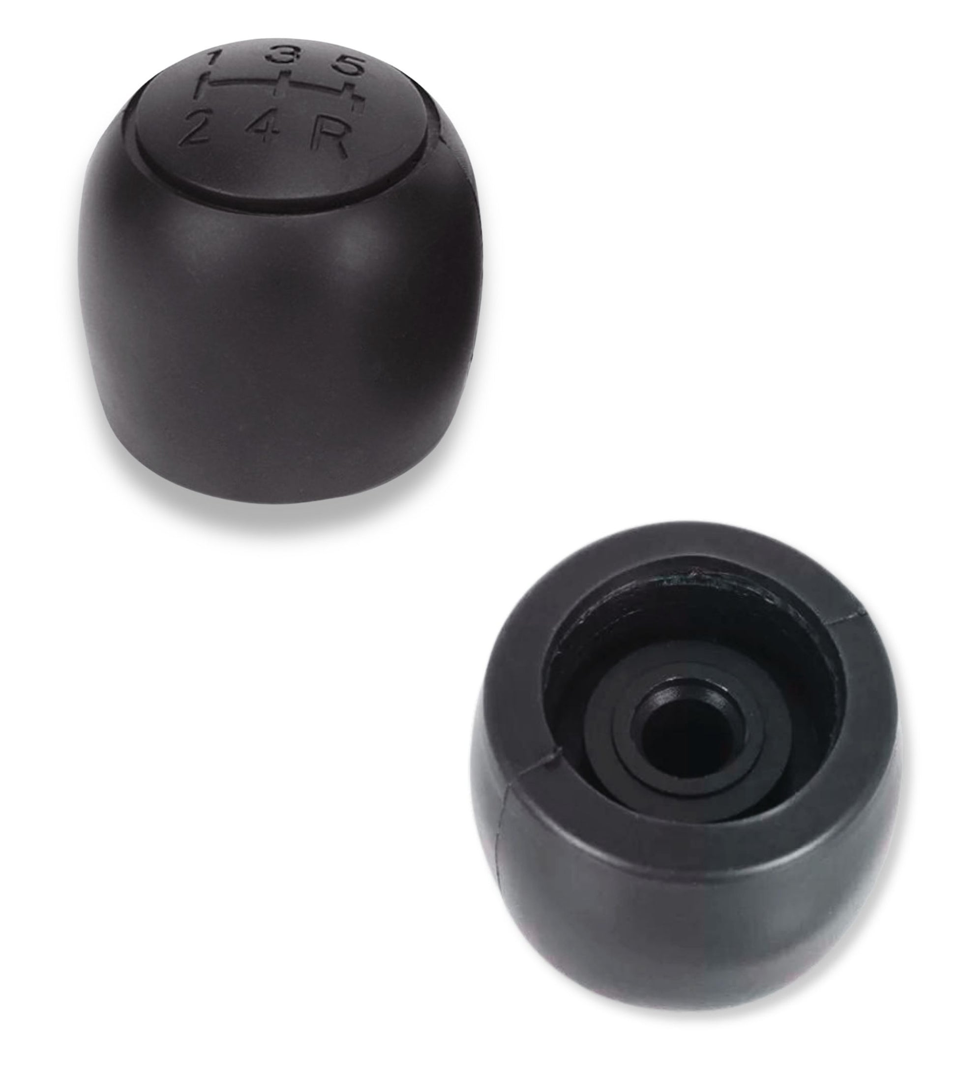 POMELLO LEVA CAMBIO 5 MARCE PER AUTO FIAT 500 500C PANDA 2003 2012 (NERO)