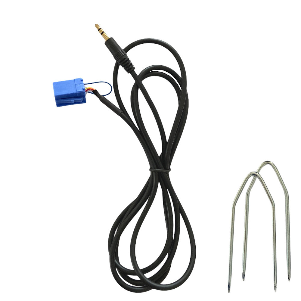 Cavo Aux per Delphi Bosch compatibile con Fiat 500 Grande Punto Evo Panda Jack maschio con ponticello + kit estrazione no source available