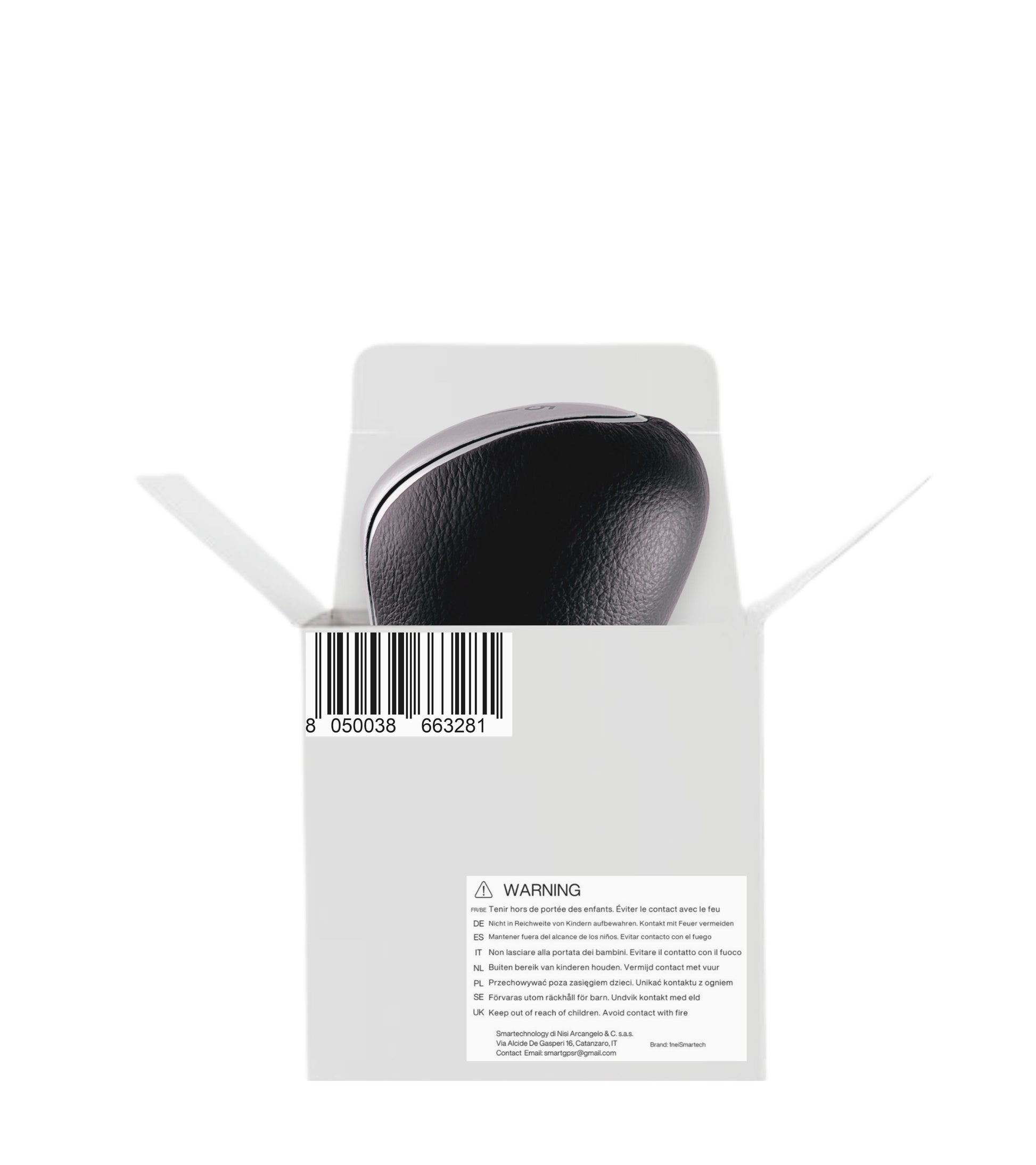 Pomello Leva Cambio Manuale 6 Marce Argento Compatibile con Ford C-Max, Focus Mk2 Mk3, Kuga, Mondeo IV, Galaxy, S-Max