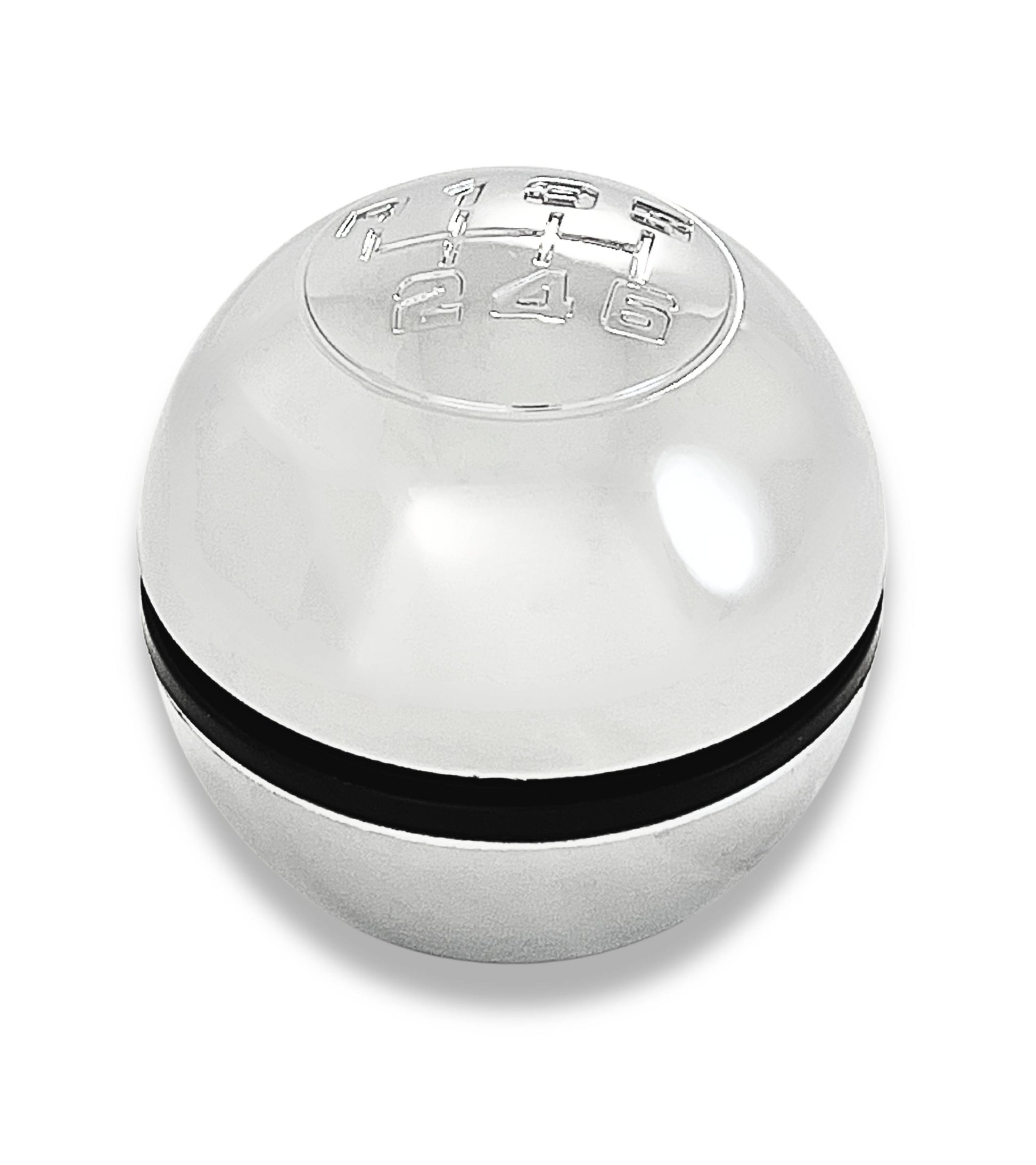 6 Speed Gear Shift Knob Polished Chrome Compatible with Alfa Romeo Giulietta 940 2010–2020 | OEM 55346345 46314309 50294565 55346347
