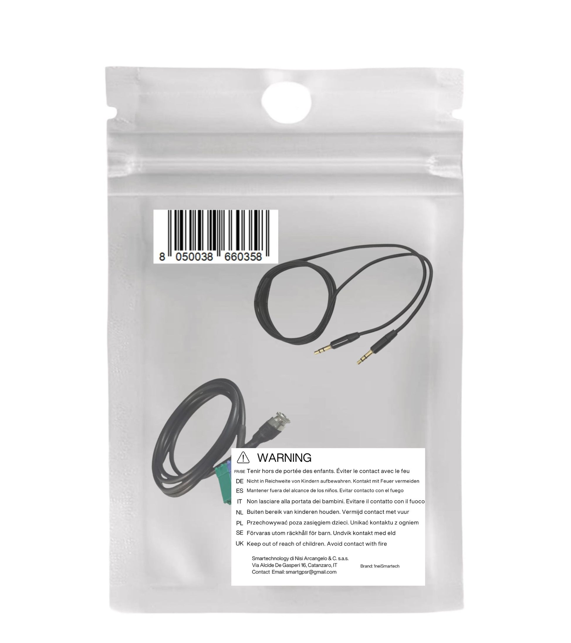 Kit Cavo Aux Jack Femmina Fiat Bravo + Cavo Audio Rivestito In Gomma Connettori Dorati Alluminio (Nero) Per Fiat Bravo Produzione Dal 2007 Radio Visteon Jack 3	5Mm Mp3 Smartphone Iphone