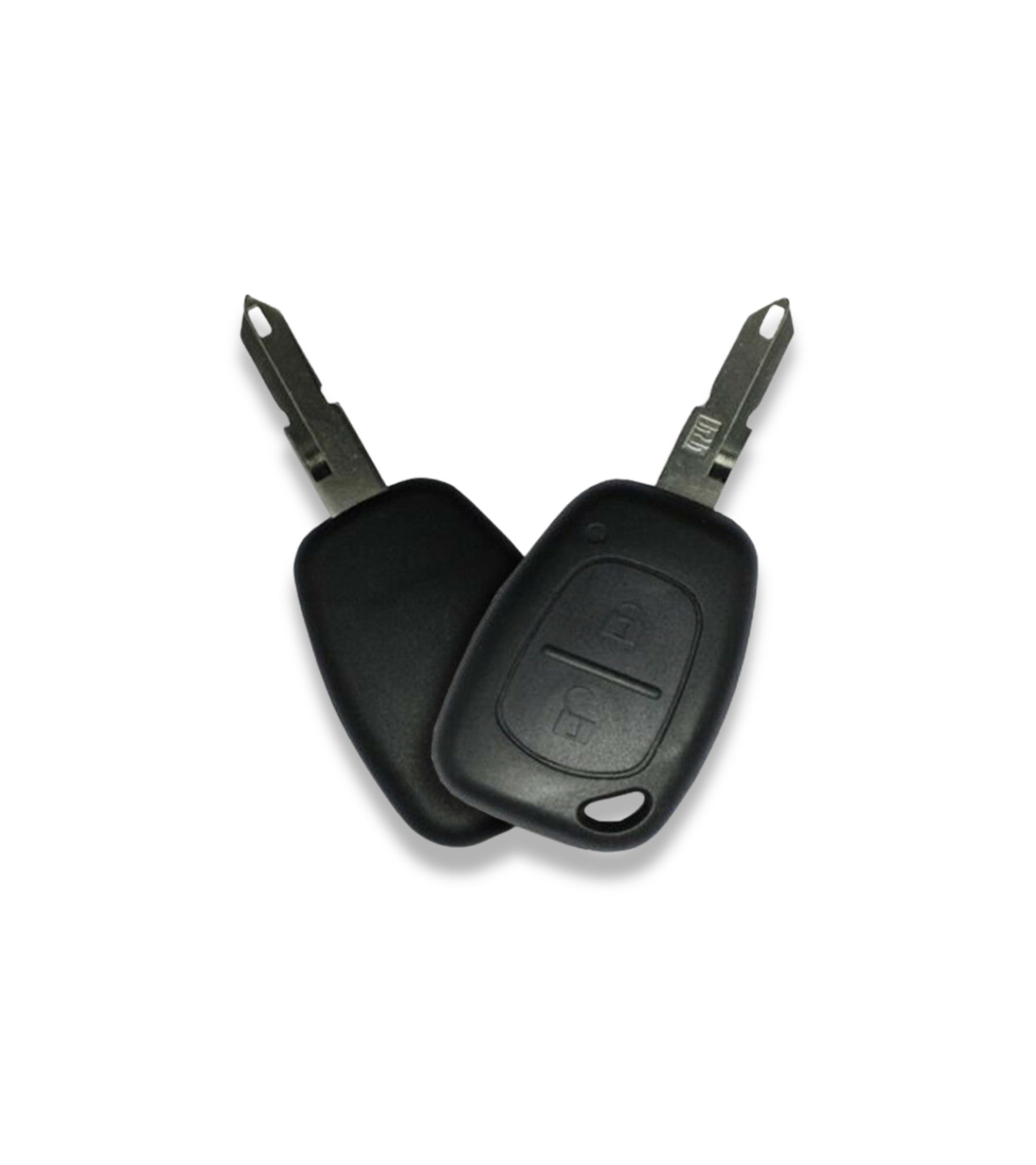 Scocca Guscio e Lama Fissa Chiave 2 Tasti Telecomando Compatibile con Renault Megane Master Twingo Trafic Opel Vivaro