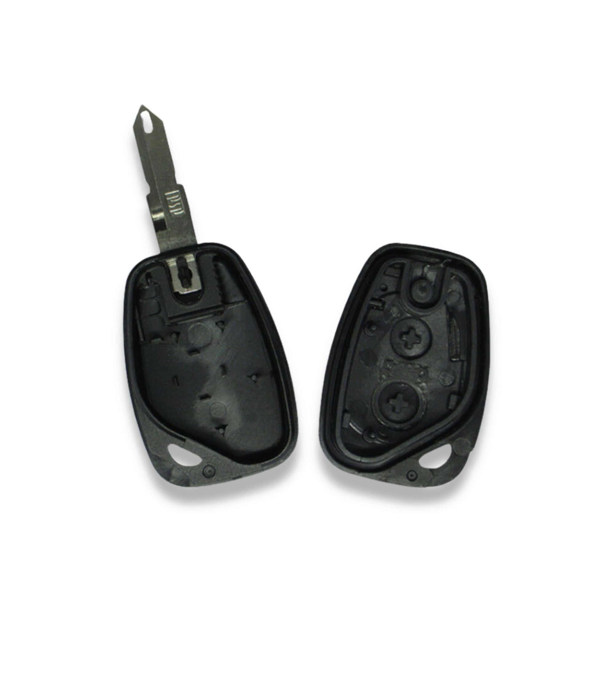 Scocca Guscio e Lama Fissa Chiave 2 Tasti Telecomando Compatibile con Renault Megane Master Twingo Trafic Opel Vivaro
