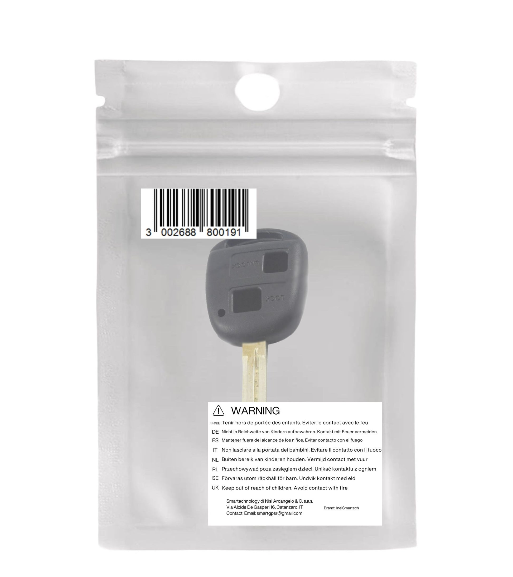 Scocca Guscio Cover e Lama per Chiave Telecomando 2 Tasti Compatibile Per Toyota Corolla Rav4 Celica