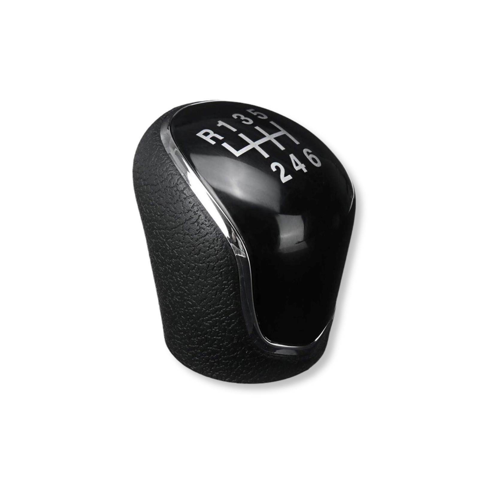 Pomello Leva Cambio Manuale 6 Marce e Retromarcia Compatibile con Ford C Max Focus Kuga con Impugnatura in Materiale Similpelle e Rifiniture Cromate