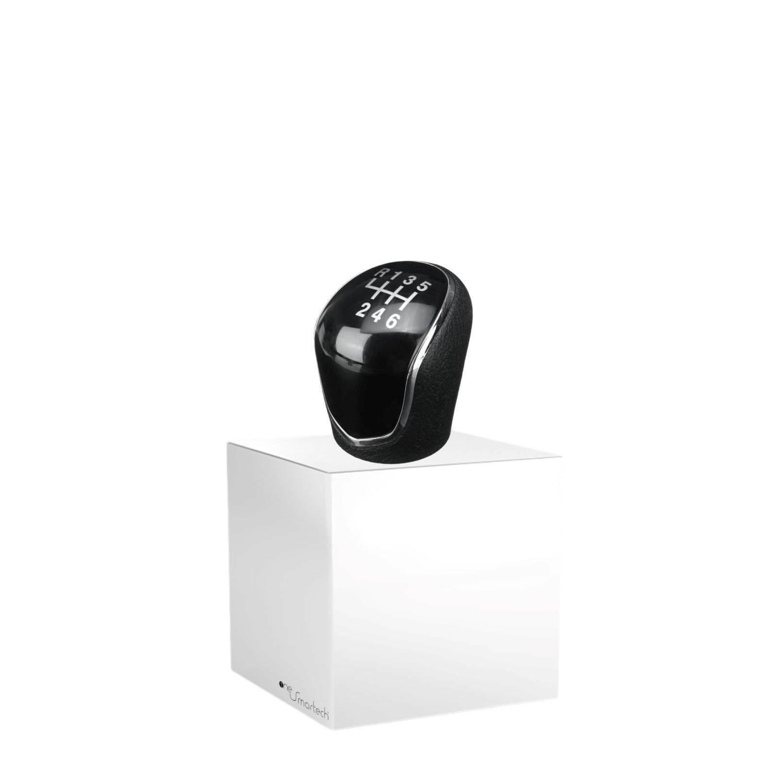 Pomello Leva Cambio Manuale 6 Marce e Retromarcia Compatibile con Ford C Max Focus Kuga con Impugnatura in Materiale Similpelle e Rifiniture Cromate