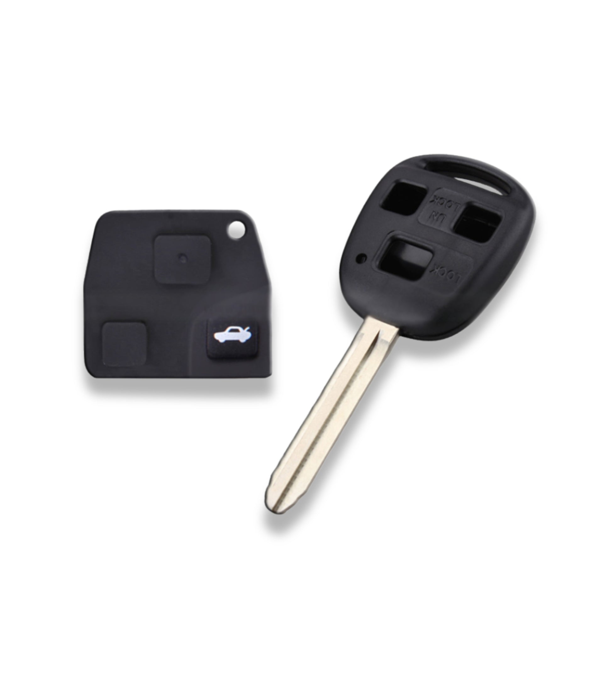 Scocca Guscio Cover Telecomando 3 Tasti Compatibile con Toyota Corolla Rav4 Celica Prius Chiave Completa di Guscio e Lama