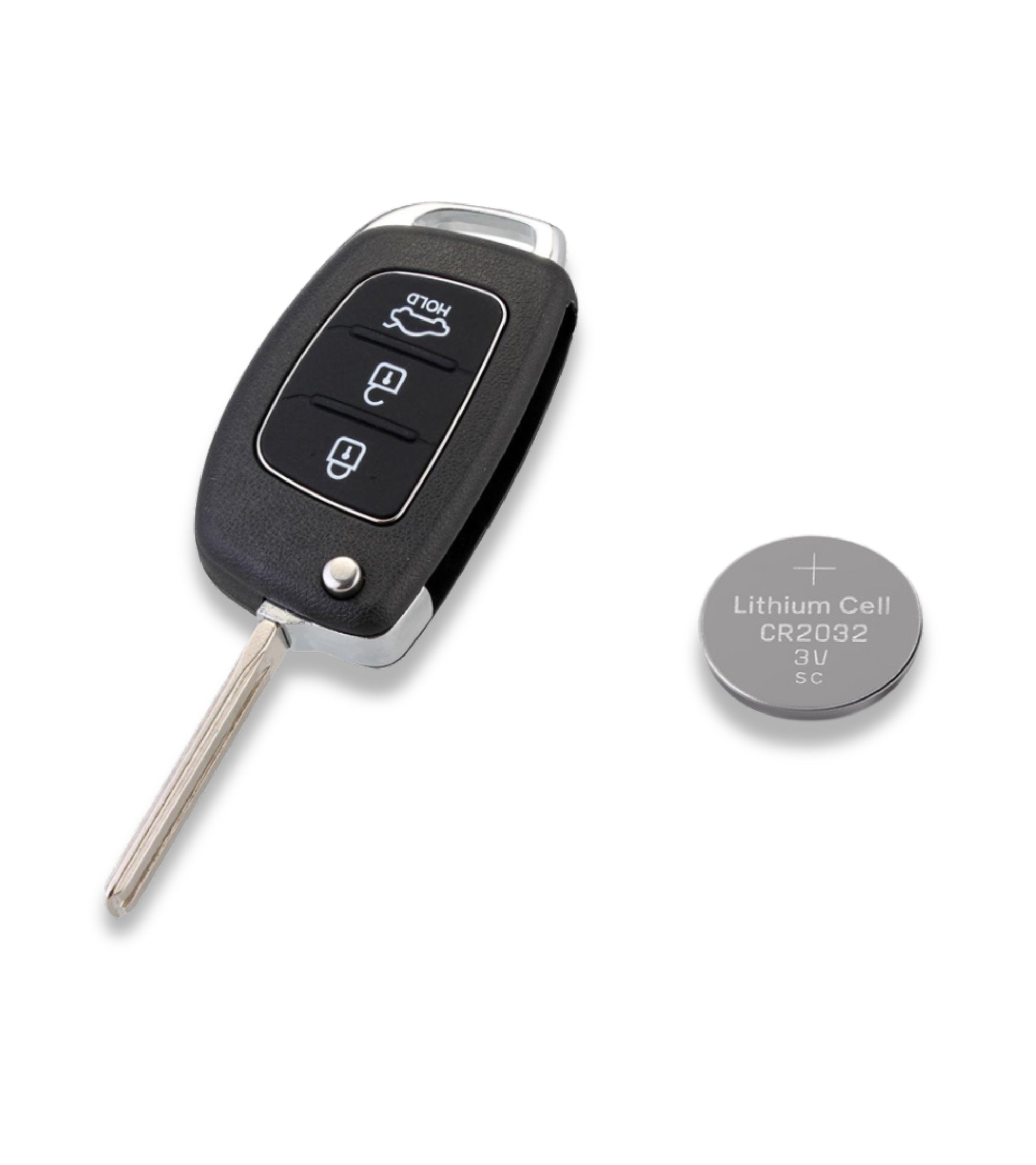 Guscio Chiave Per Hyundai - 4 Tasti Con Lama, Compatibile Santa Fe, Tucson - Foto 2