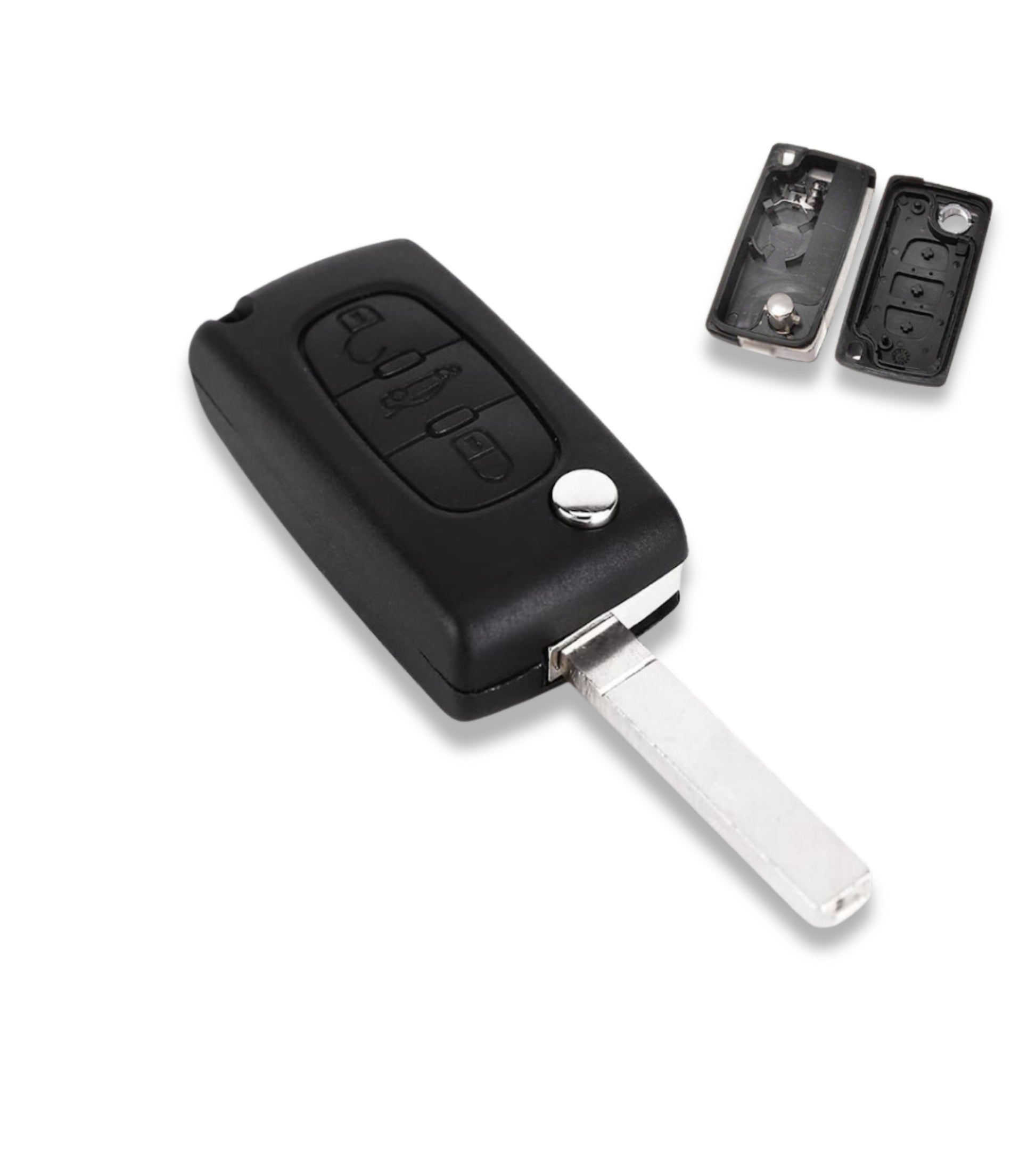 Chiave Guscio Scocca e Lama Telecomando 3 Tasti Compatibile con Citroen C2 C3 C5 C6 C8 Xsara Picasso Ce0536 (B01H)