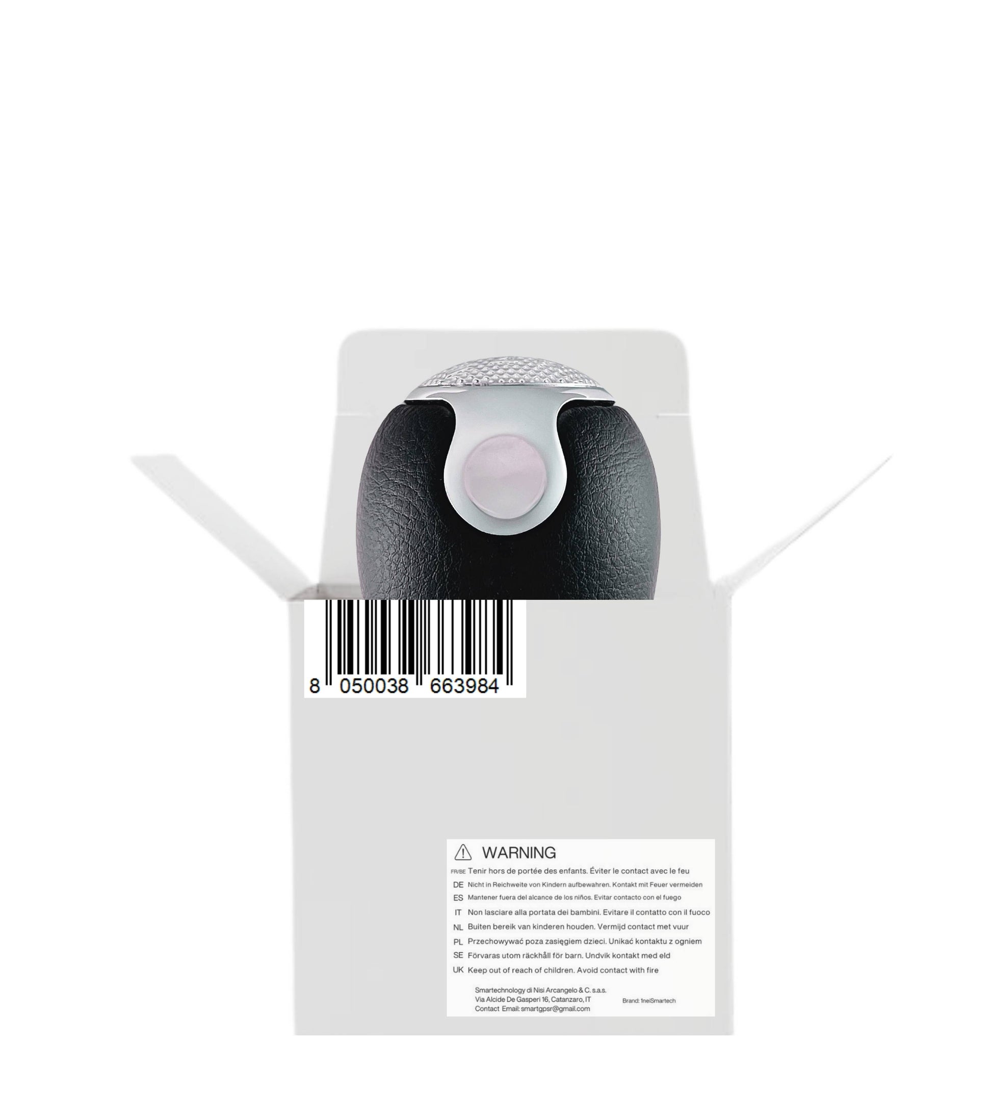 Pomello Leva Cambio 6 Marce Compatibile con Alfa Romeo MiTo dal 2008 – Foro in Metallo, Lente Cromata, OEM 55344848