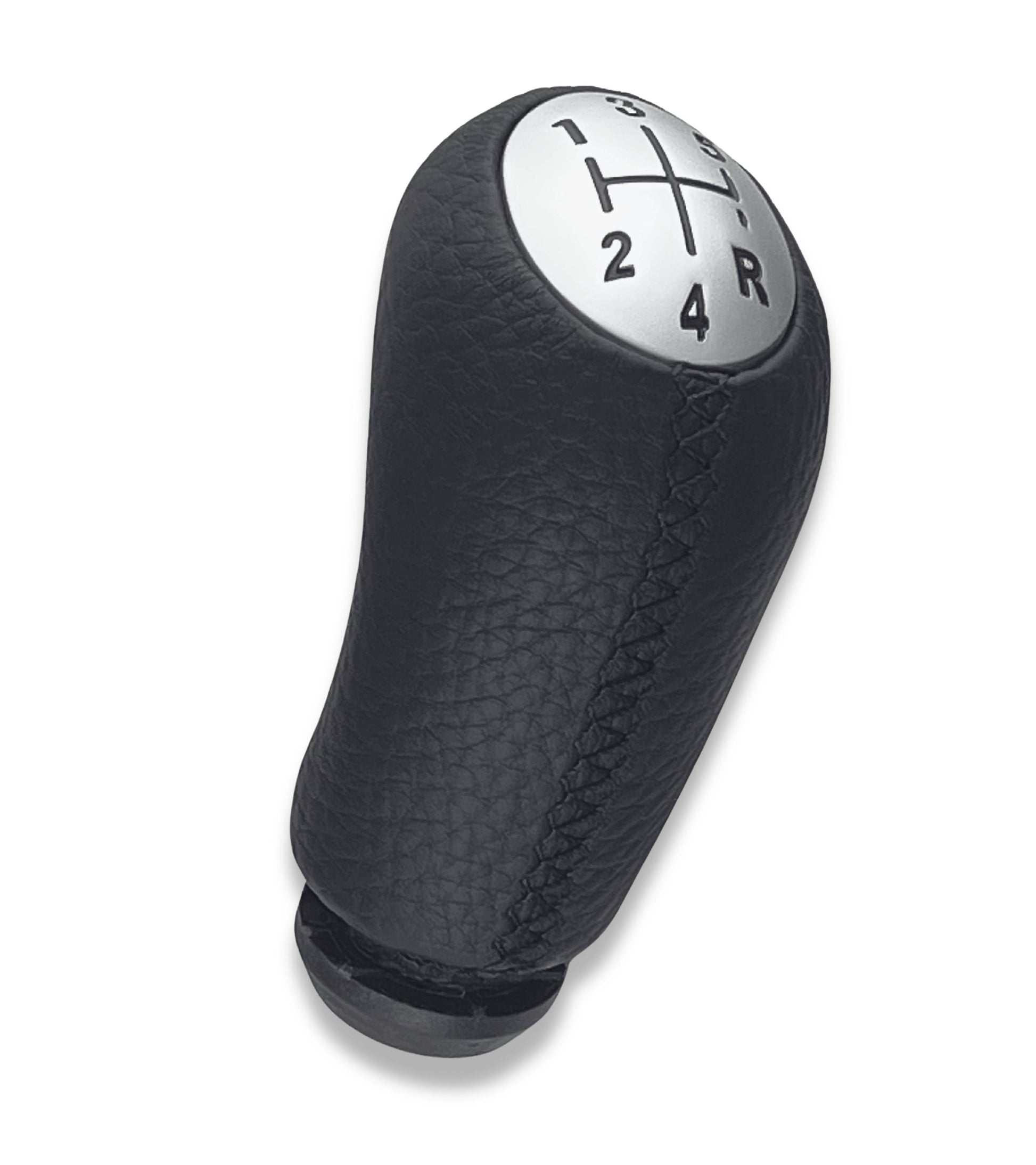 Pomello Leva Cambio 5 Marce con Cuciture Nere Compatibile con Smart Fortwo III W453 2014–2022 e Forfour W453 2014–2024 Retromarcia in Basso a Destra