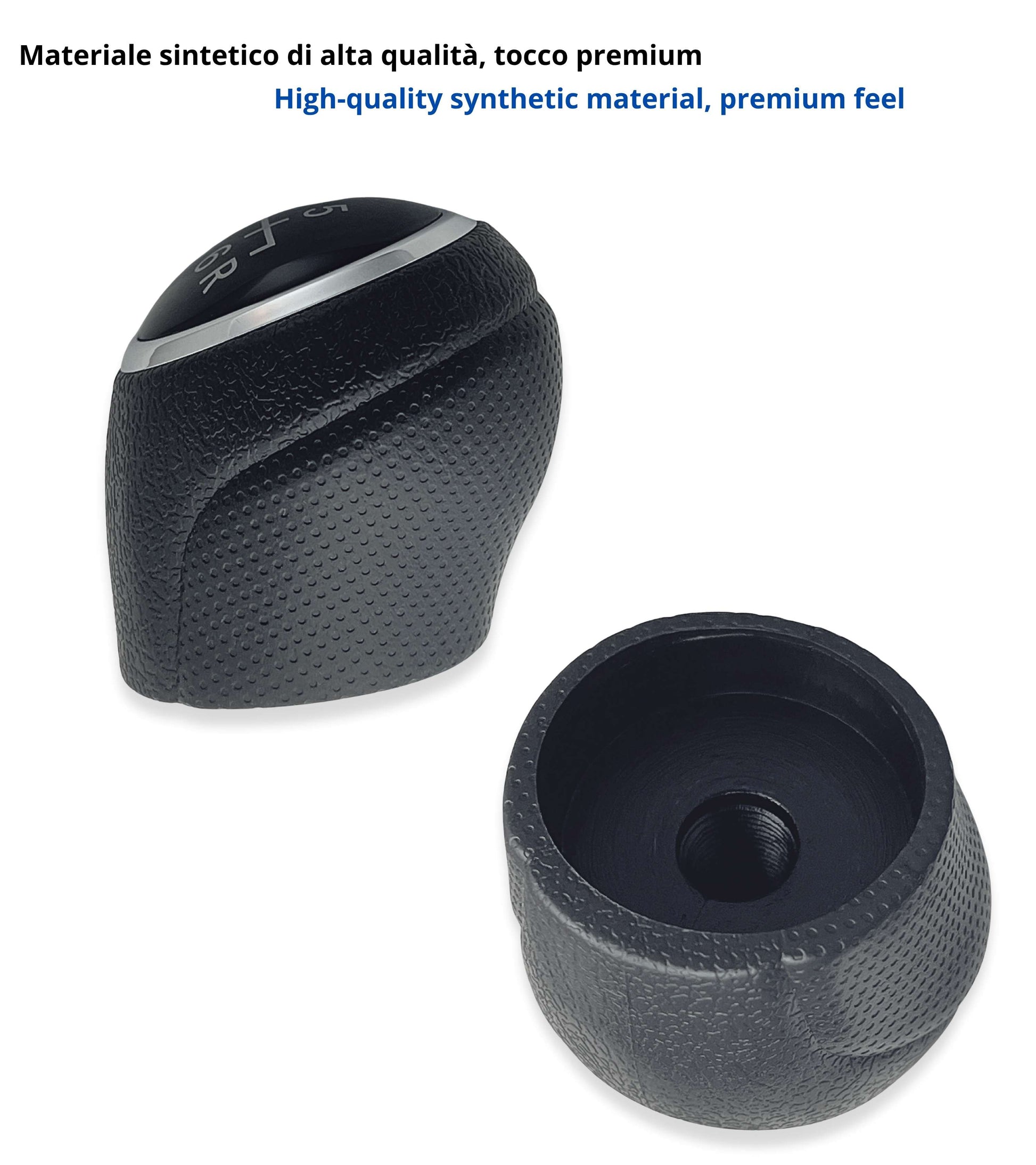 Pomello Leva Cambio 6 Marce Compatibile con Suzuki SX4, SX4 S-Cross (2013–2022) Vitara III (2015–2022), Nero con Filettatura Integrata