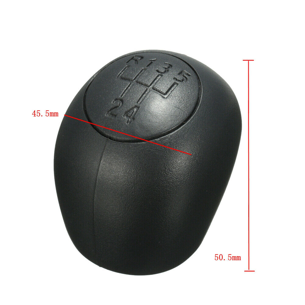 POMELLO LEVA CAMBIO MANUALE 5 MARCE RICAMBIO PER AUTO FIAT CITROEN PEUGEOT NERO