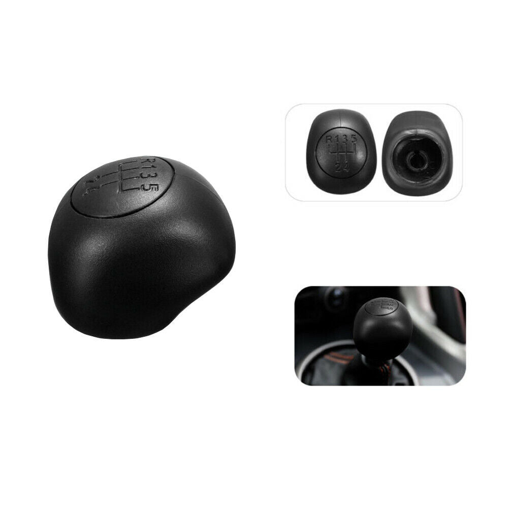 POMELLO LEVA CAMBIO MANUALE 5 MARCE RICAMBIO PER AUTO FIAT CITROEN PEUGEOT NERO