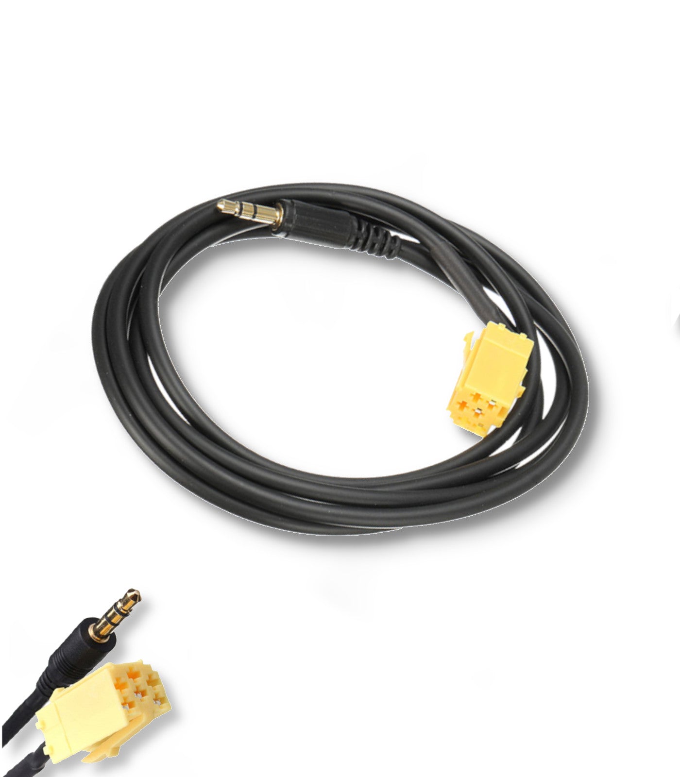 Cavo Aux Compatibile con Radio Blaupunkt, Compatibile con Fiat Grande Punto, 500, Lancia Ypsilon con Jack Maschio da 3,5mm