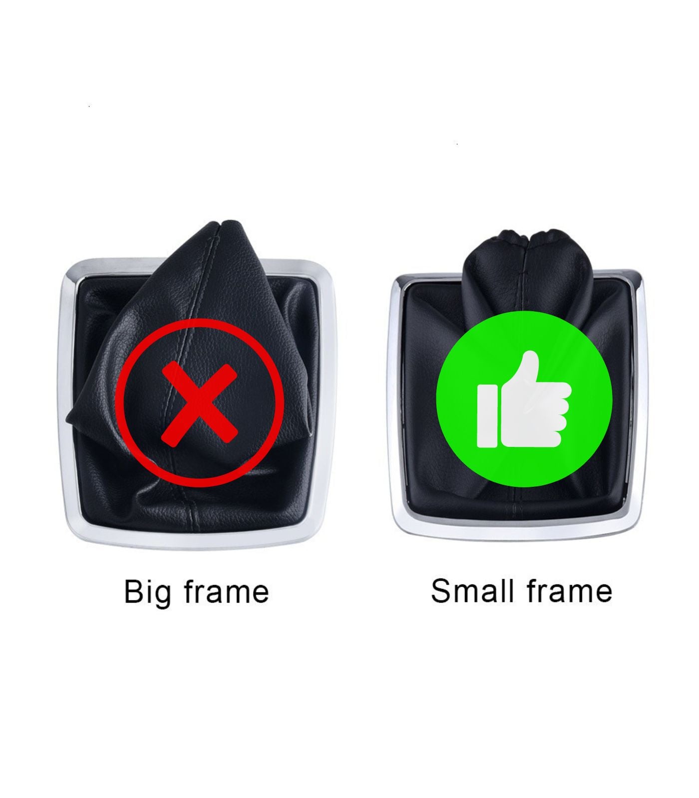 Set Compatibile con Ford Focus MK2 2004-2007 Pomello Cambio Manuale 5 marce e Cuffia small frame