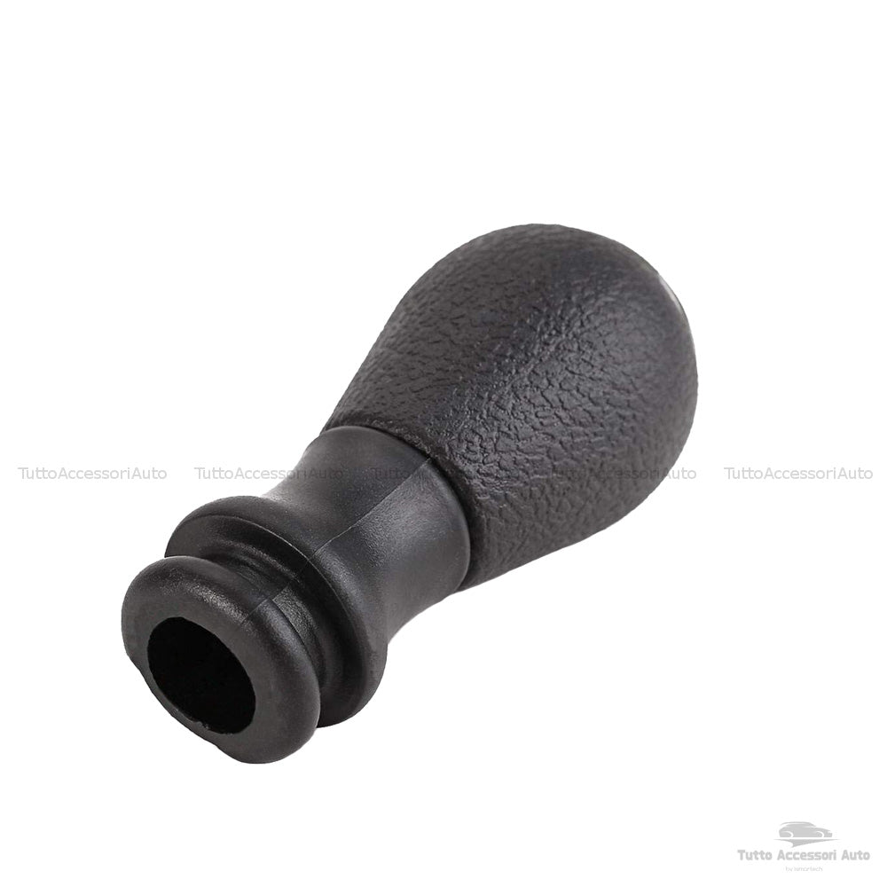 Pomello Leva Cambio Manuale 5 Marce e Retromarcia Ricambio Universale per Autovetture Vari Modelli Colore Nero Rifiniture Chrome