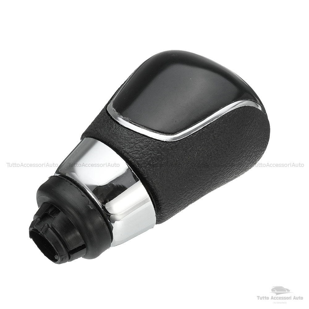 Pomello Leva Cambio Manuale 5 Marce E Retromarcia Ricambio Compatibile Auto Colore Nero Pomello Cromato Con Rifiniture Cromate E Rivestimento Materiale Abs Installazione Plug & Play