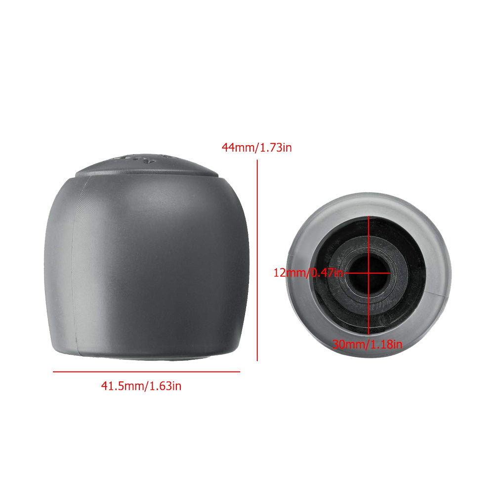 Pomello Leva Cambio 5 Marce Per Auto Fiat 500 500C Panda 2003 2012 (Grigio)