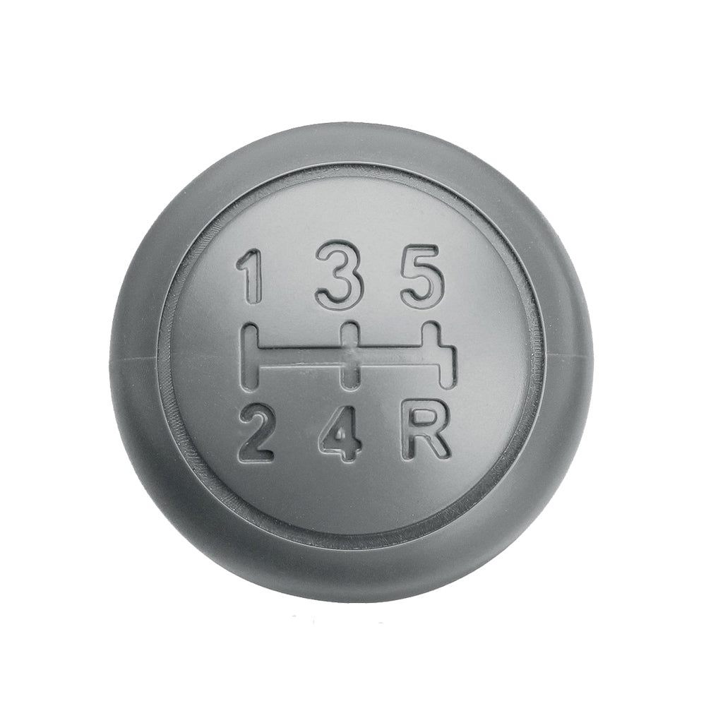 Pomello Leva Cambio 5 Marce Per Auto Fiat 500 500C Panda 2003 2012 (Grigio)