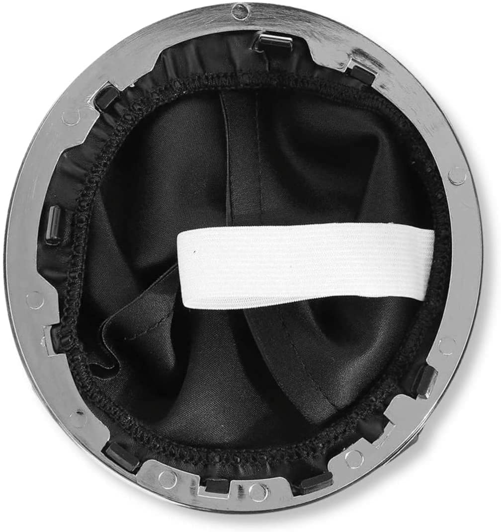 Set Pomello 5 marce + Cuffia in Ecopelle Nera Completa di Ghiera di Ritenzione e Cornice Anello Cromato per Leva Cambio Compatibile con Fiat 500 500C dal 2007 al 2015