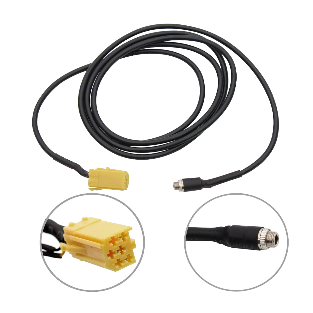 Cavo Aux Femmina per Radio Blaupunkt Compatibile con Fiat Punto 500 Panda + Ricevitore Bluetooth con Microfono Integrato per Vivavoce e Kit Estrazione