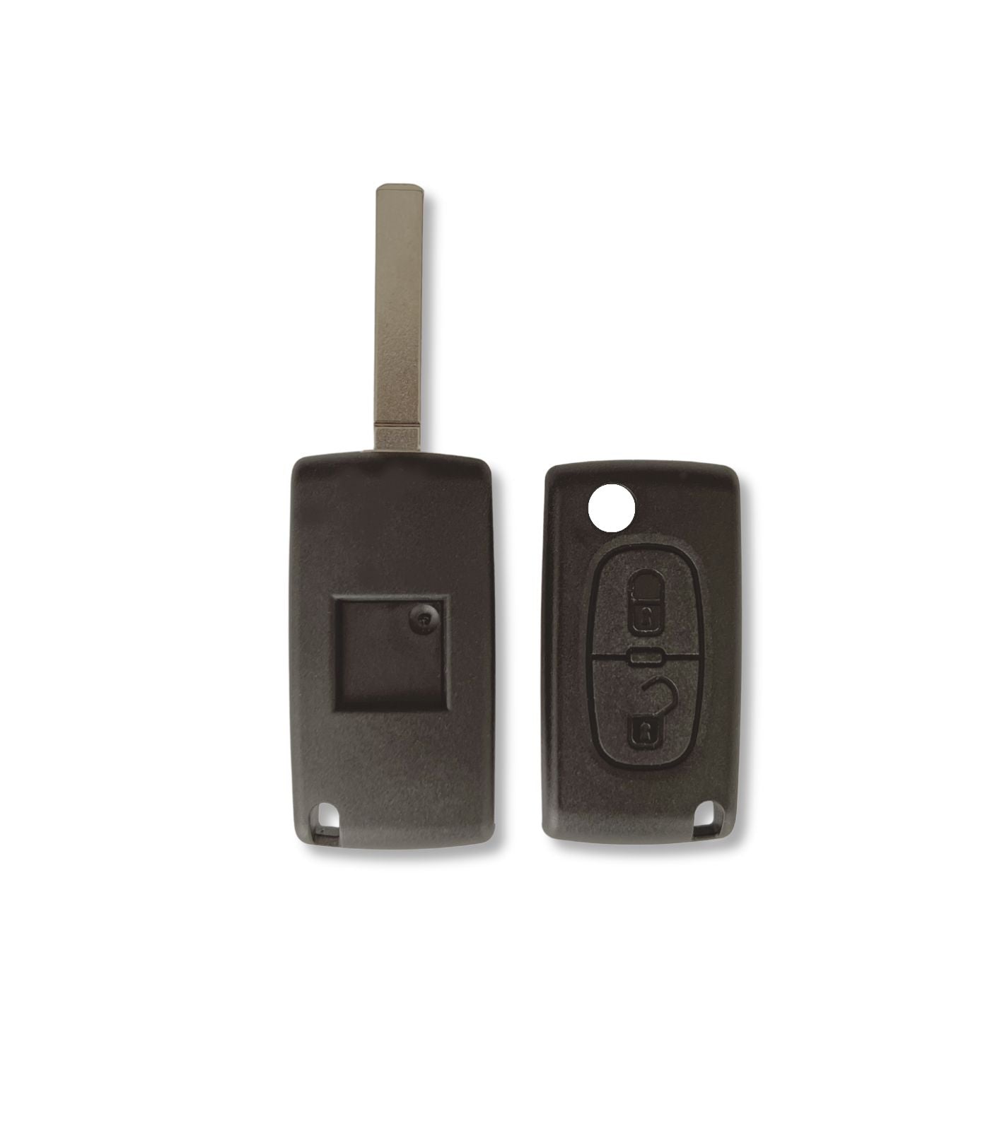 Guscio e Lama per Chiave Telecomando 2 Tasti Compatibile con Citroen C1 C2 C3 C4 C5 Lama V1 Scocca Cover Vano Batteria su Scheda Elettronica CE0523
