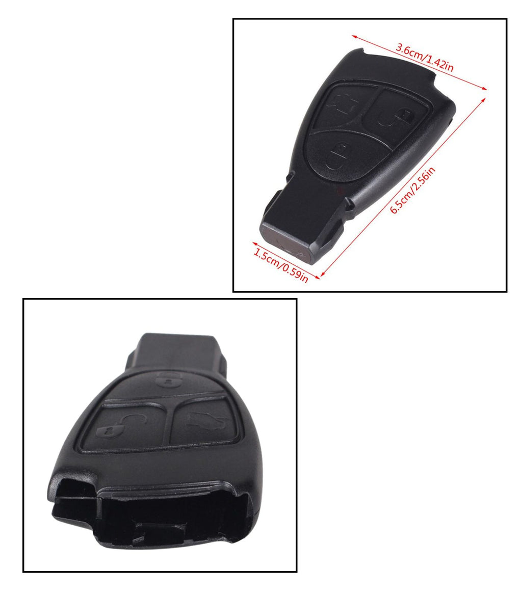 Guscio Cover 3 Pulsanti per Chiave Telecomando 3 Tasti Compatibile con Mercedes Benz CL Classe B C E S SLK