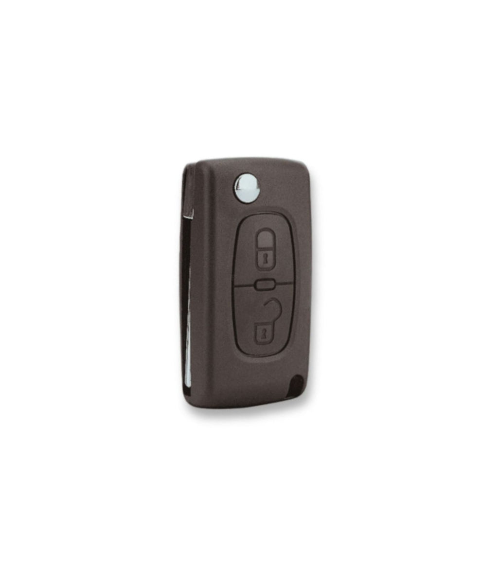 Guscio Scocca Cover e Lama per Chiave Telecomando Auto 2 tasti Compatibile con Peugeot 107 207 307 308 407 408