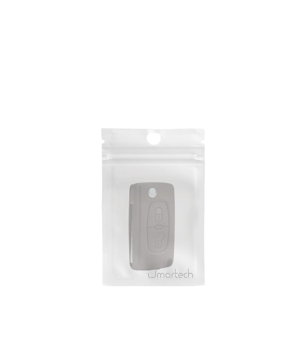 Guscio Scocca Cover e Lama per Chiave Telecomando Auto 2 tasti Compatibile con Peugeot 107 207 307 308 407 408