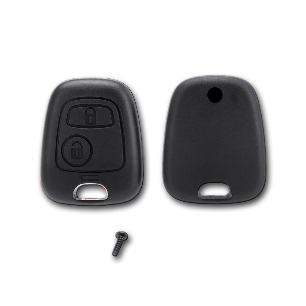 Guscio Cover Scocca per Chiave Telecomando 2 Tasti Compatibile con Toyota Aygo Citroen C1 C2 C3 C4 C5 Peugeot 103 107 206