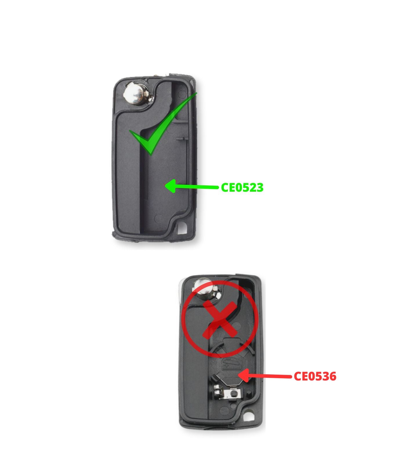 Guscio Lama per Chiave Telecomando 3 Tasti Compatibile con Citroen C2 C3 C4 C5 C6 Xsara Picasso Lama VA2 Vano Batteria CE0523 e Pulsante Faro