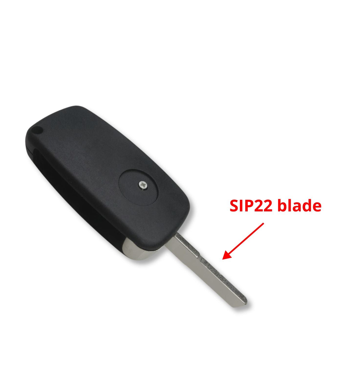 Chiave 3 Tasti per Chiave Telecomando Compatibile con Fiat Punto Evo Ducato Stilo 500 con Lama SIP22 non intercambiabile e Vano Batteria Laterale