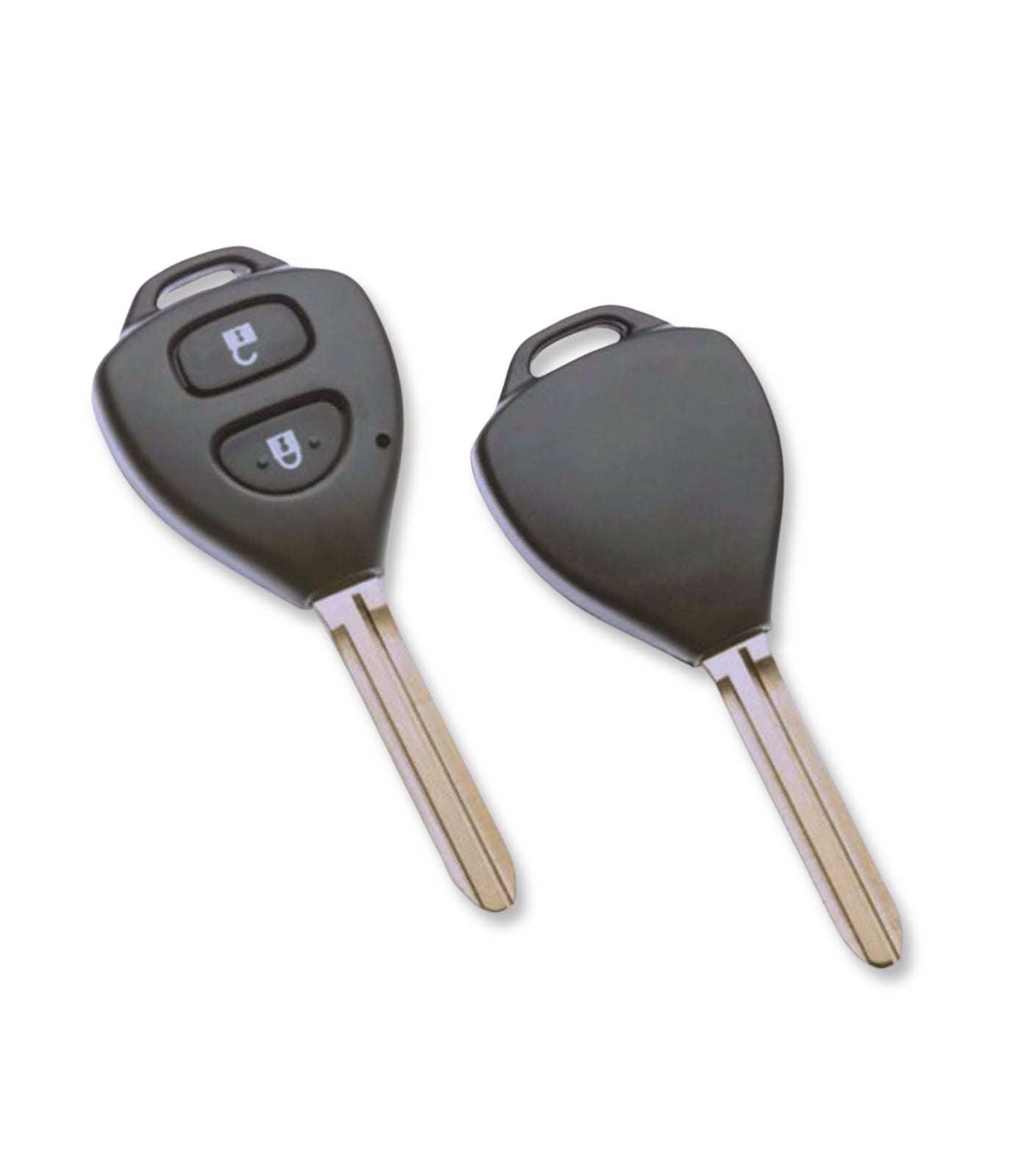 Chiave con Guscio 2 tasti e Lama Toy43 per Telecomando Compatibile con Toyota Auris IQ Yaris Prado Rav4 Corolla