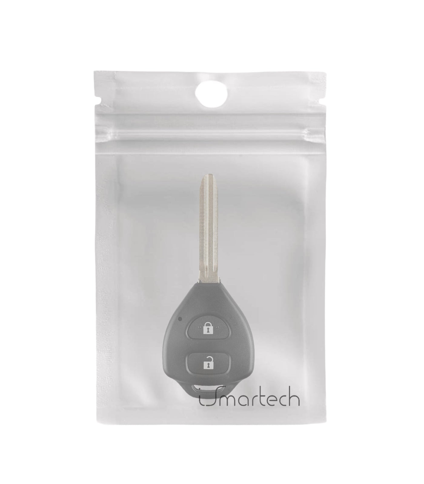 Chiave con Guscio 2 tasti e Lama Toy43 per Telecomando Compatibile con Toyota Auris IQ Yaris Prado Rav4 Corolla