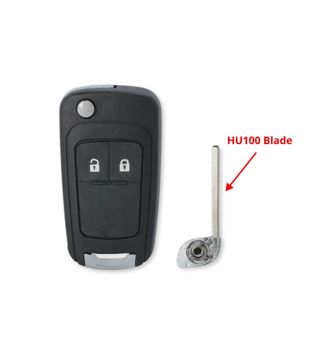 Scocca Guscio e Chiave Telecomando 2 Tasti Compatibile con Opel Astra J Vectra Insignia Vauxhall
