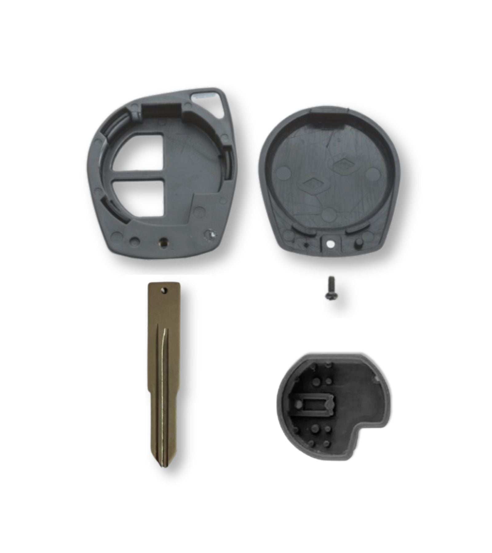 Guscio Scocca Cover Chiave Telecomando 2 Pulsanti Compatibile per Suzuki Swift Jimny Gran Vitara Ignis Opel Agila Fiat Sedici Lama Intercambiabile