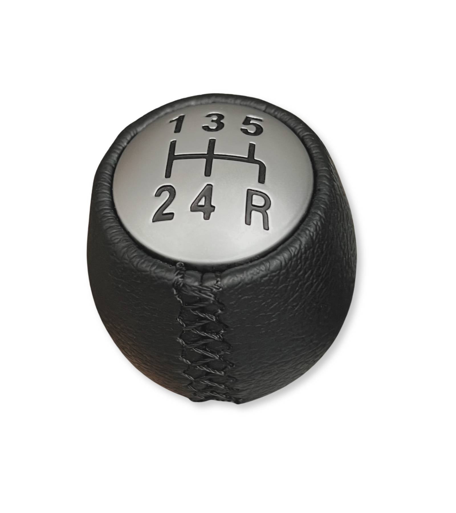 5 Speed ​​Gear Knob for Alfa Romeo 147 1.9 JTD 156 GT with Black Stitching and Eco Leather Grip OEM 735317144