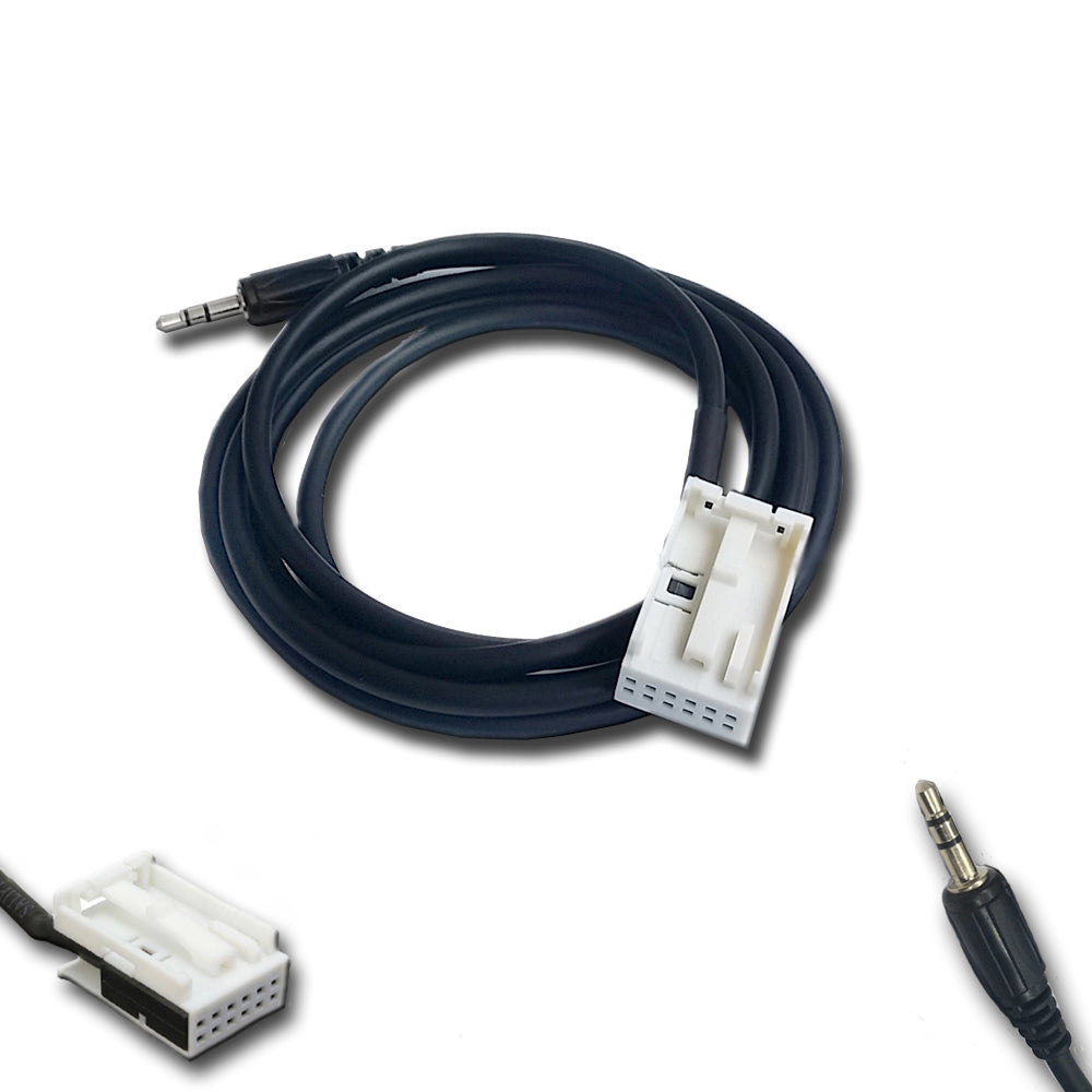 AUX AUDIO IN CABLE FOR CITROEN PEUGEOT JACK MP3 IPHONE + CAR RADIO EXTRACTION KIT