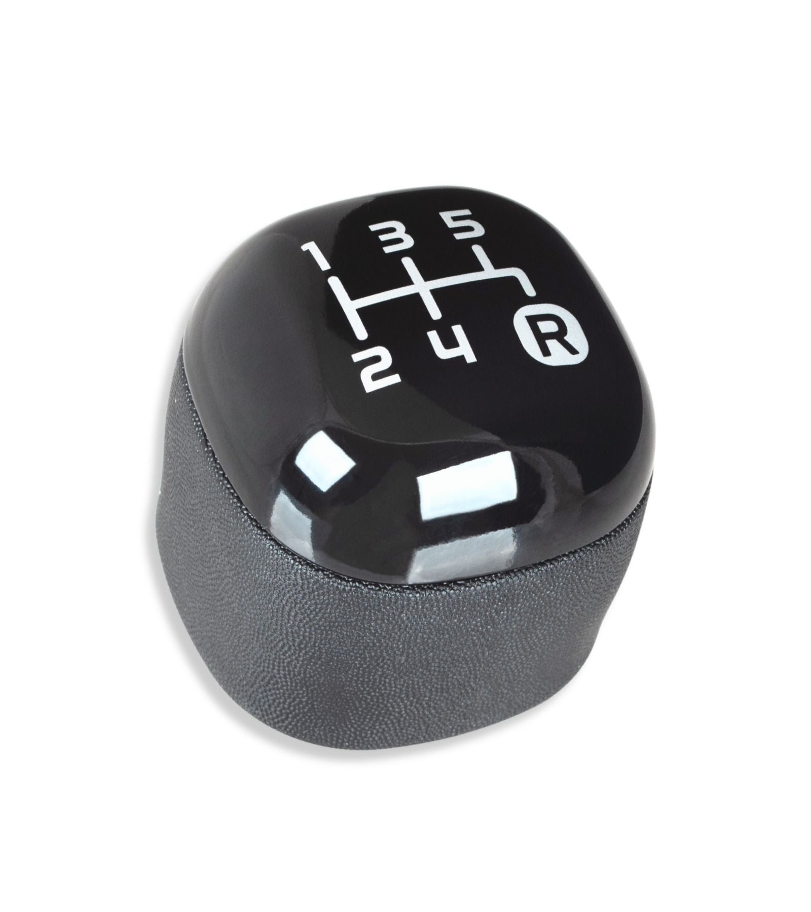 5 Speed ​​Gear Knob Black Compatible with Fiat Panda 319 from 2012 Third Generation OEM Code 502942700