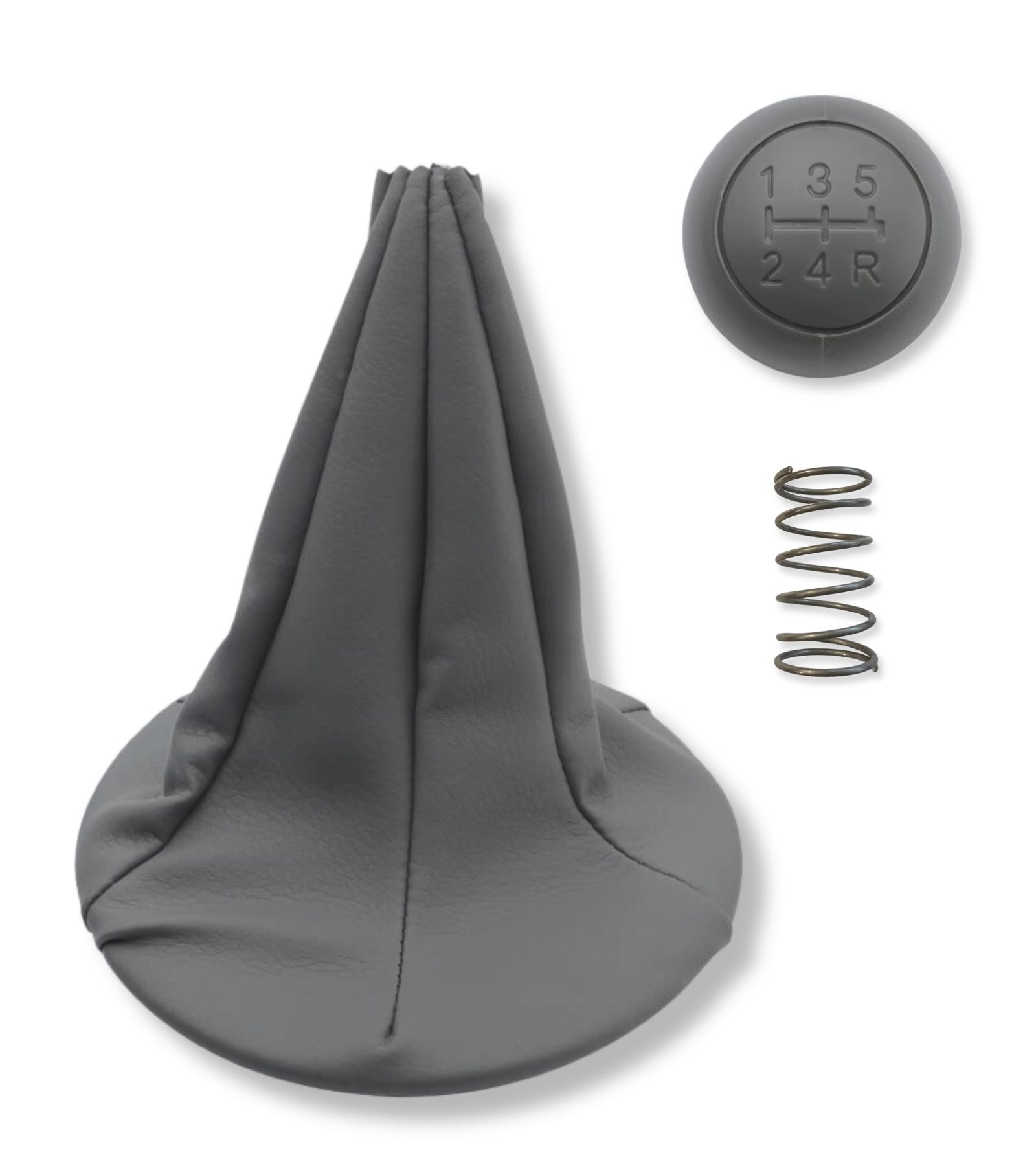 5 Speed ​​Gear Knob Kit, Boot and Spring for Fiat Panda 2003-2012 and Fiat 500/500C 2007-2013
