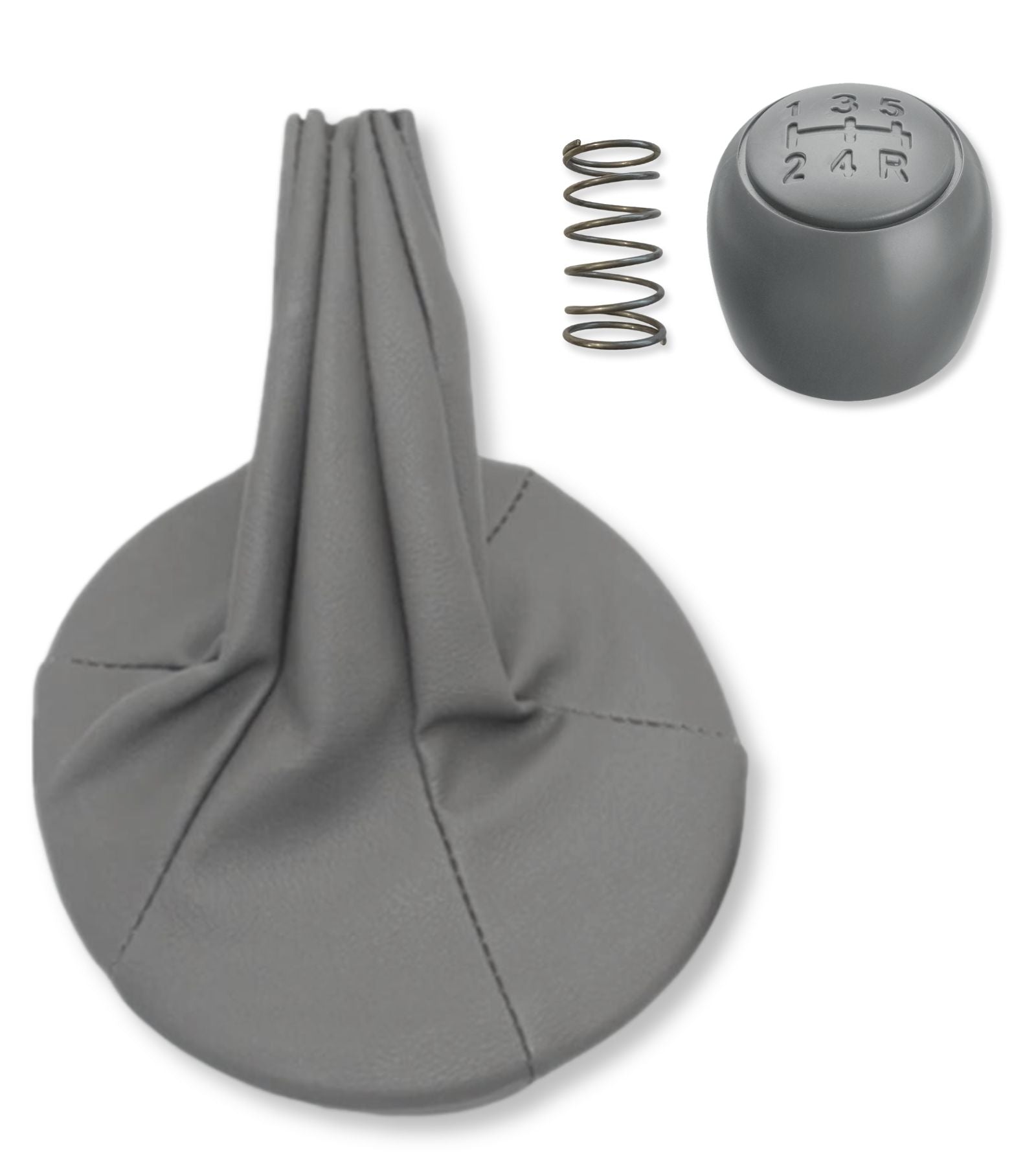 5 Speed ​​Gear Knob Kit, Boot and Spring for Fiat Panda 2003-2012 and Fiat 500/500C 2007-2013