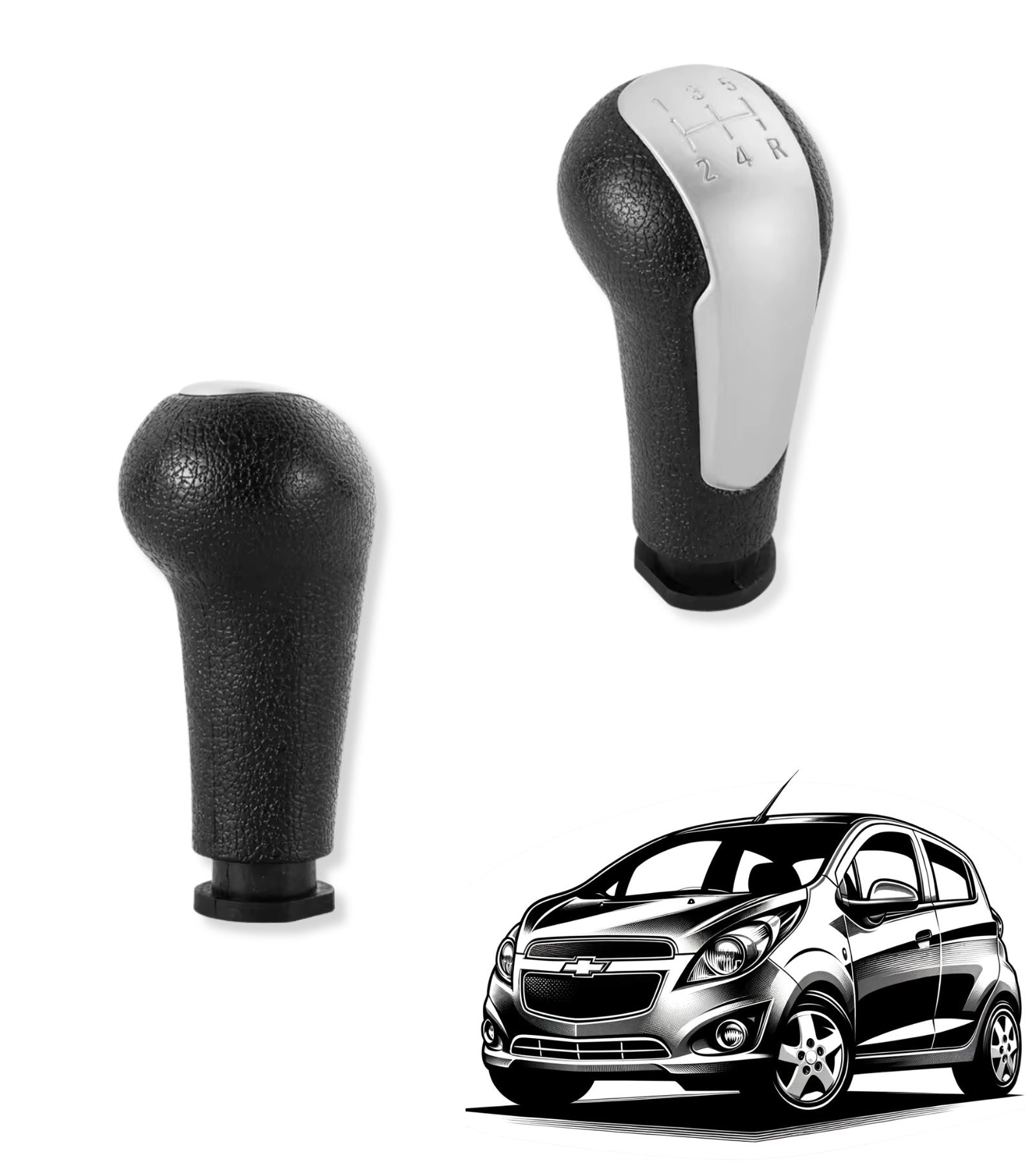 Pomello Leva Cambio 5 Marce Compatibile con Chevrolet Spark M300 2011 - 2016