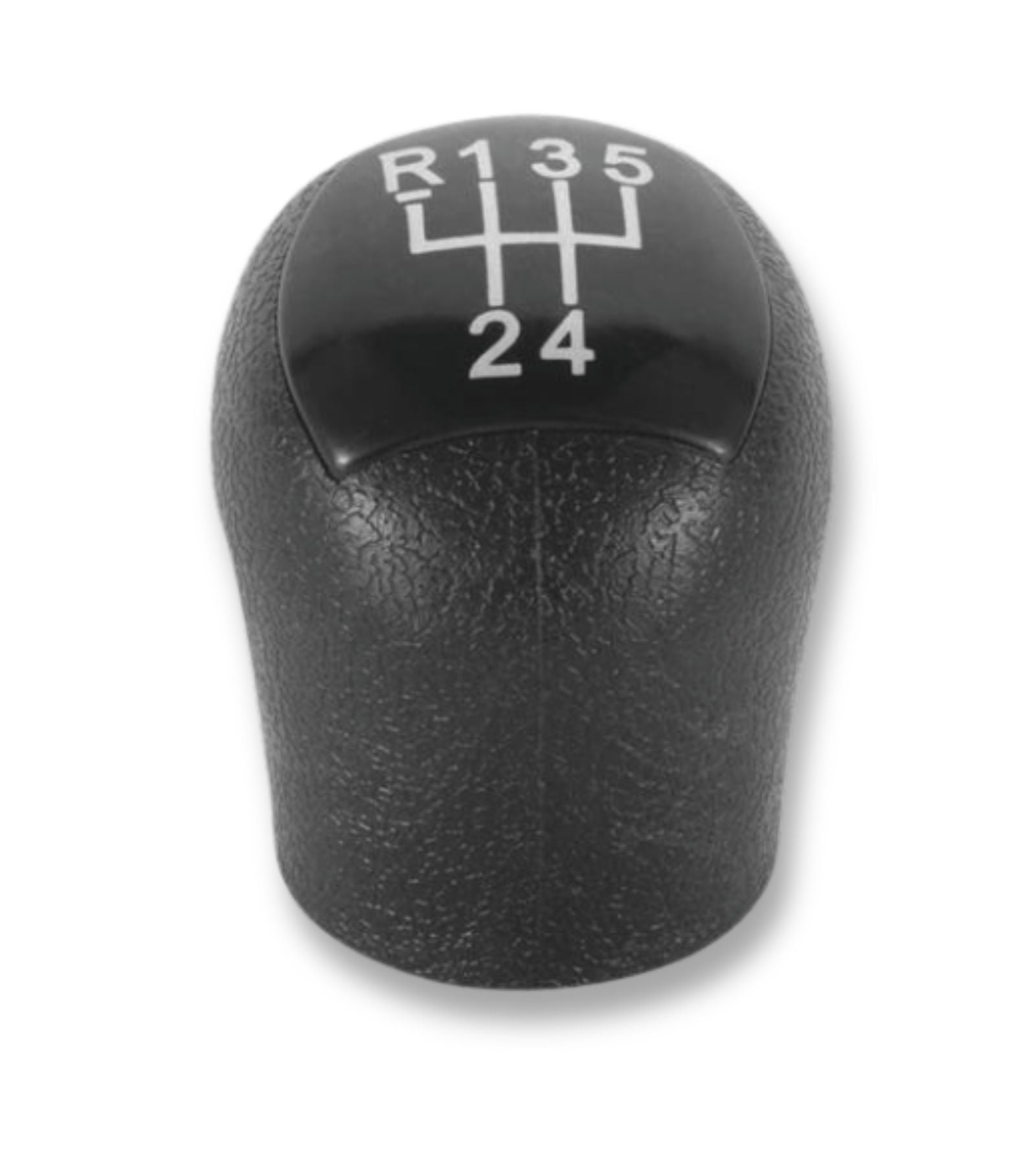 Pomello Leva Cambio 5 Marce Manuale e Retromarcia Compatibile con Renault Kangoo 2006-2008, Impugnatura Antiscivolo, Placca Nera, Facile da Installare