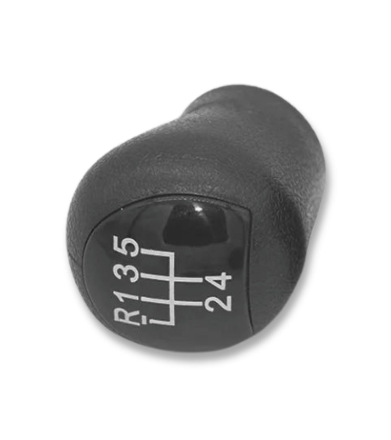 Pomello Leva Cambio 5 Marce Manuale e Retromarcia Compatibile con Renault Kangoo 2006-2008, Impugnatura Antiscivolo, Placca Nera, Facile da Installare