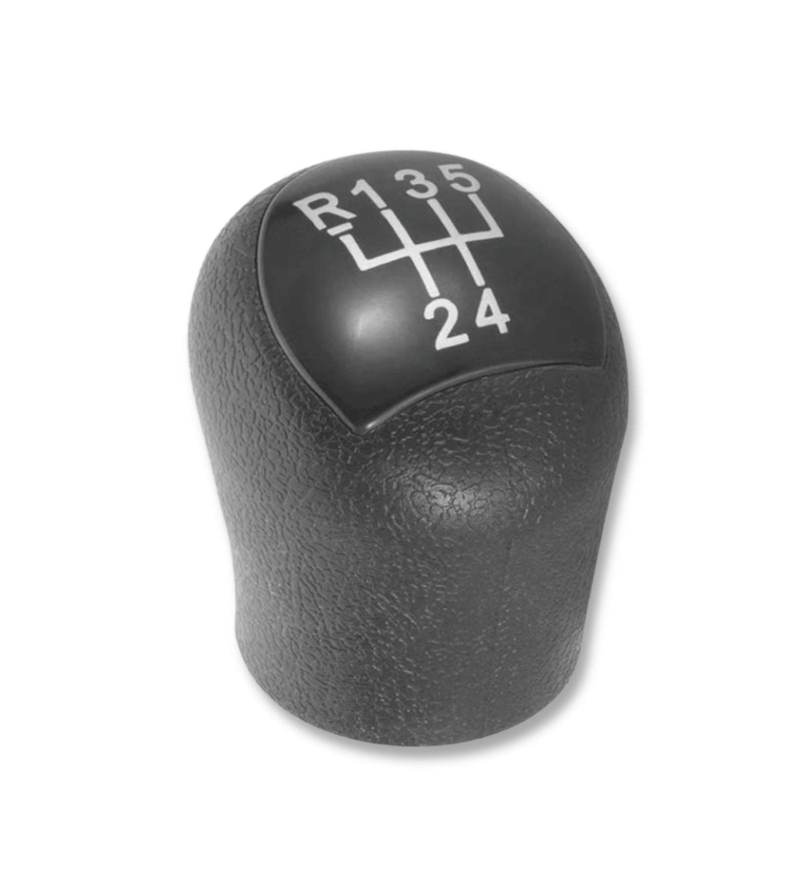 Pomello Leva Cambio 5 Marce Manuale e Retromarcia Compatibile con Renault Kangoo 2006-2008, Impugnatura Antiscivolo, Placca Nera, Facile da Installare