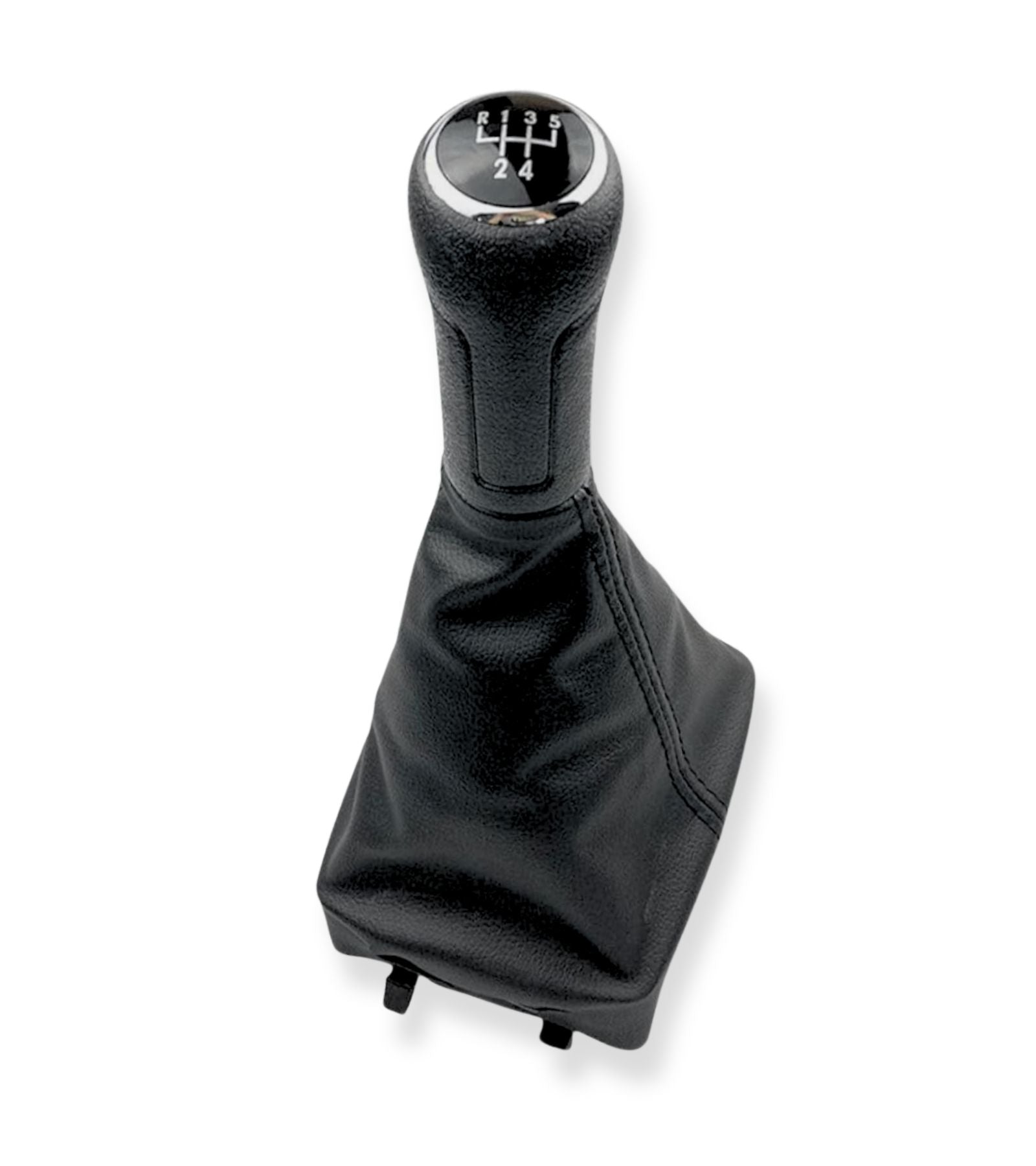 5 Speed ​​Gear Knob with Gaiter and Frame Compatible with Volkswagen VW Polo MK4 9N 9N2 from 2001 to 2009, Code 6Q171113